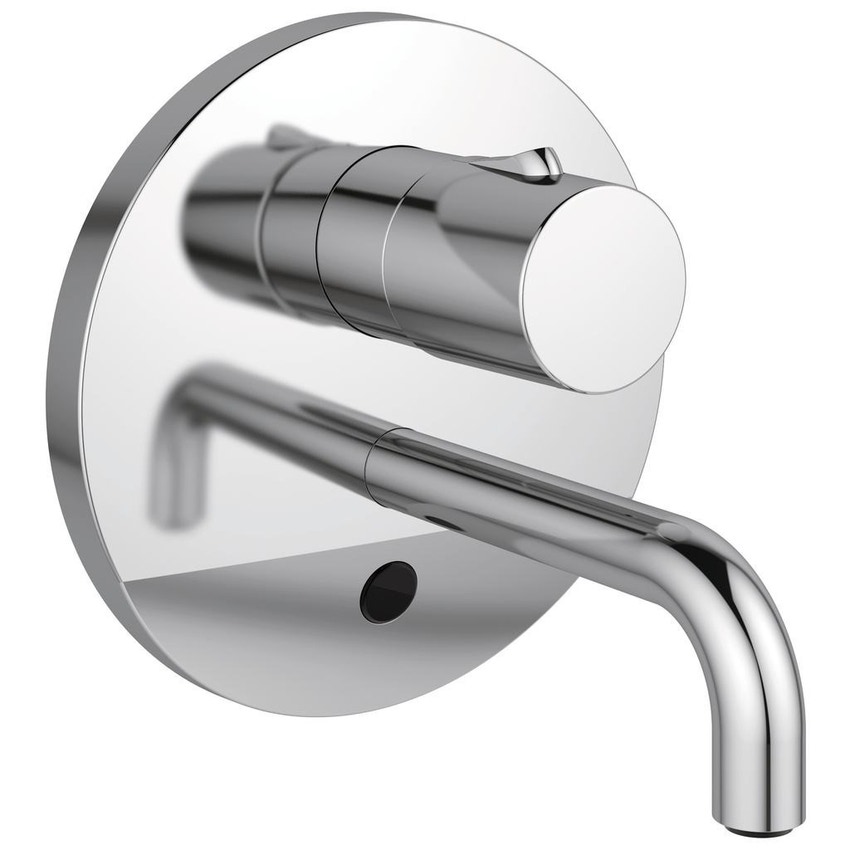 Immagine di Ideal Standard CERAPLUS miscelatore monocomando elettronico da incasso per lavabo, funzionamento a sensore e alimentazione con trasformatore, bocca di erogazione 15 cm, finitura cromo A6148AA