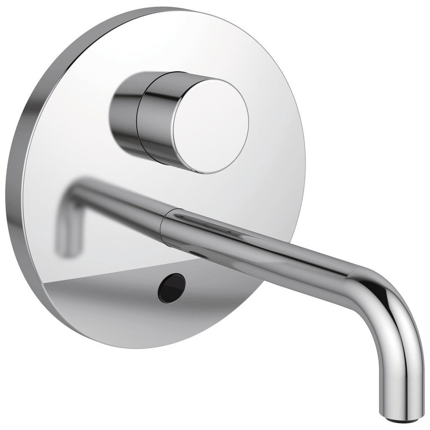 Immagine di Ideal Standard CERAPLUS miscelatore monocomando elettronico da incasso per lavabo, funzionamento a sensore e alimentazione con trasformatore, bocca di erogazione 23 cm, finitura cromo A6154AA