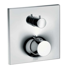 Immagine di Axor MASSAUD set esterno termostatico, con arresto e deviatore, ad incasso, finitura cromo 18750000