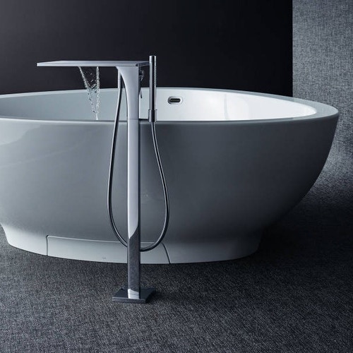 Immagine di Axor MASSAUD miscelatore monocomando vasca, a pavimento, finitura cromo 18450000