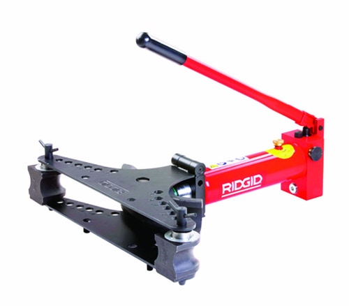 Immagine di Ridgid Piegatubi manuale a piastra ribaltabile, capacità diametro effettivo 3/8"-1-1/4", per curvatura a freddo di precisione di tubi del gas standard fino a 3" 40383
