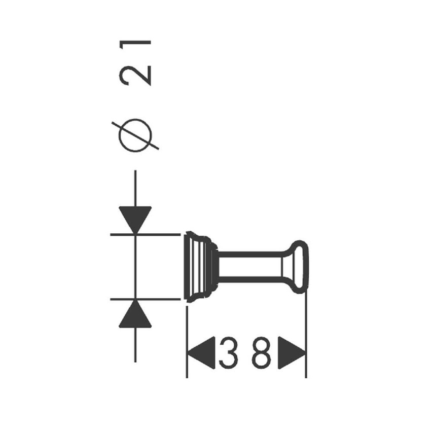 Immagine di Axor MONTREUX attaccapanni, finitura cromo 42137000