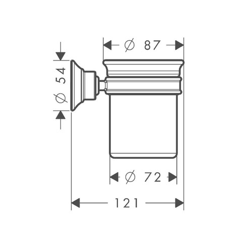 Axor 42804670 UNIVERSAL CIRCULAR bicchiere porta spazzolino