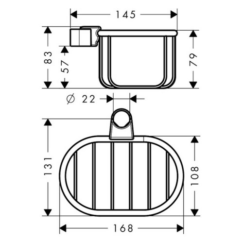 Immagine di Axor MONTREUX cestello portasapone 160/83, finitura cromo 42066000
