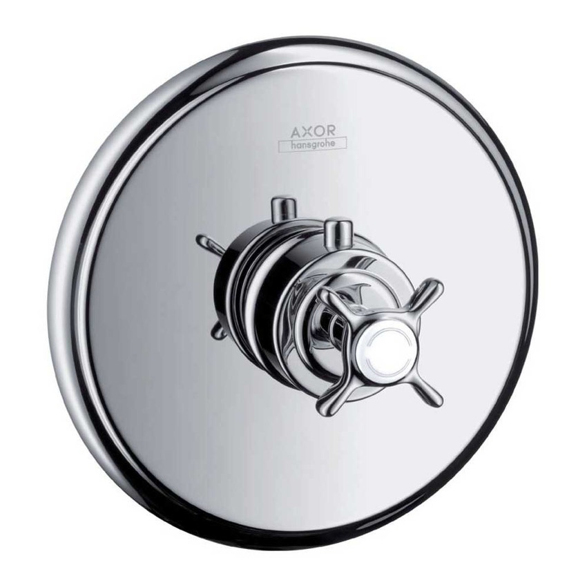 Immagine di Axor MONTREUX miscelatore termostatico ad alta potata, ad incasso, con maniglia a croce, finitura cromo 16815000