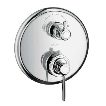 Immagine di Axor MONTREUX set esterno termostatico ad incasso con arresto/ deviatore maniglia a leva, finitura cromo 16821000