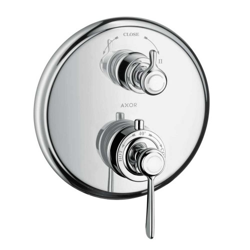 Immagine di Axor MONTREUX set esterno termostatico ad incasso con arresto/ deviatore maniglia a leva, finitura cromo 16821000