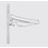 Immagine di Ceramica Dolomite Atlantis mensola di supporto ad inclinazione manuale per lavabo J040300, neutro J511067