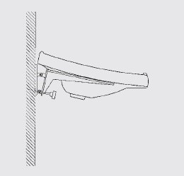 Immagine di Ceramica Dolomite Atlantis mensola di supporto ad inclinazione manuale per lavabo J040300, neutro J511067