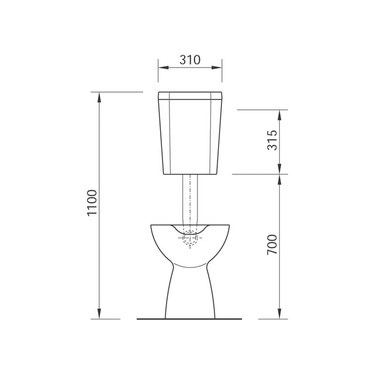 COPRIWATER PER DISABILI ALTANTIS DOLOMITE J1039