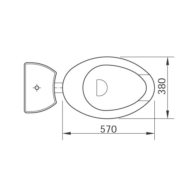 Ceramica Dolomite J Atlantis Vaso A Pavimento X Cm Completo Di Curva Tecnica E