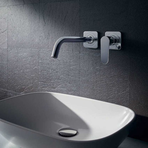 Immagine di Axor CITTERIO M miscelatore monocomando, ad incasso a parete, con bocca di erogazione 22,7 cm, finitura cromo 34116000