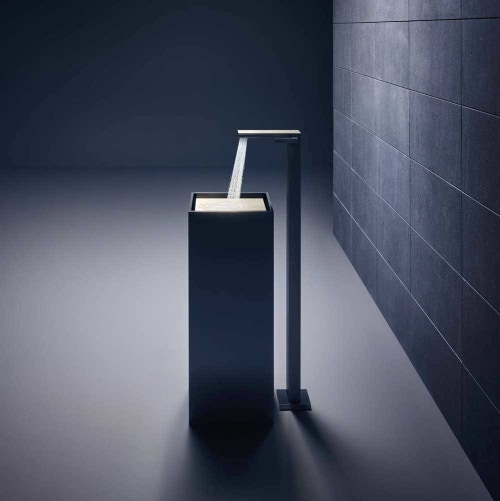 Immagine di Axor MYEDITION miscelatore monocomando lavabo, a pavimento, finitura cromo e vetro a specchio  47040000