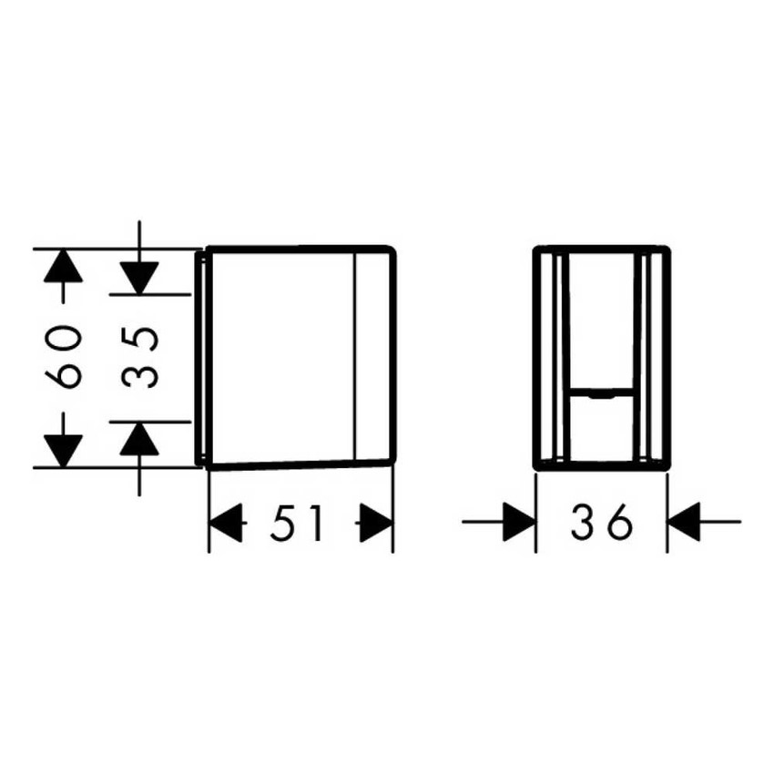 Immagine di Axor ONE supporto doccia, finitura cromo 45721000