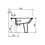 Immagine di Ceramica Dolomite Clodia bidet monoforo a pavimento distanziato da parete, bianco J051200
