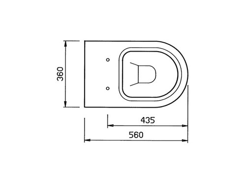 Immagine di Ceramica Dolomite Clodia vaso a pavimento per installazione distanziata da parete, bianco J254600