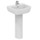 Ceramica Dolomite GEMMA 2 lavabo 50 x 44 cm con foro rubinetteria e troppopieno, bianco (senza colonna) J521401