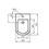 Immagine di Ceramica Dolomite GEMMA 2 bidet a terra filo parete, bianco J523501