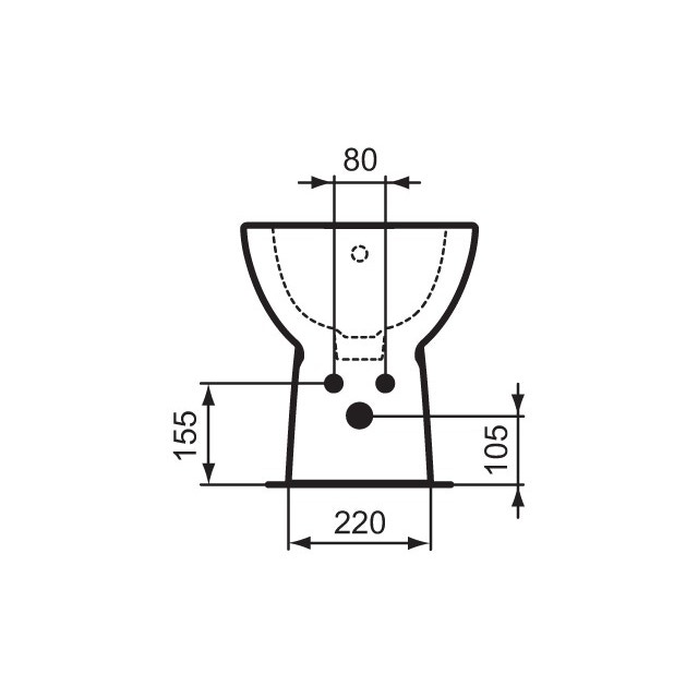 Immagine di Ceramica Dolomite GEMMA 2 bidet a terra filo parete, bianco J523501