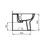 Immagine di Ceramica Dolomite GEMMA 2 bidet a terra filo parete, bianco J523501