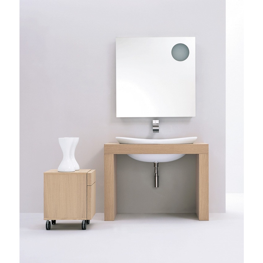 Immagine di Flaminia IO Panca cm 120 x 55 foro centrale per lavabo incasso IO90 IO90B1
