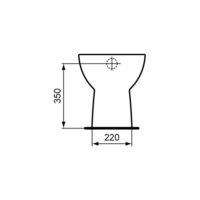 Immagine di Ceramica Dolomite GEMMA 2 vaso a pavimento con scarico verticale, bianco J522201