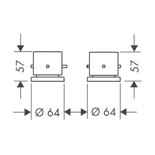 Immagine di Axor STARCK rubinetteria 2 fori bordo vasca, finitura cromo 10480000