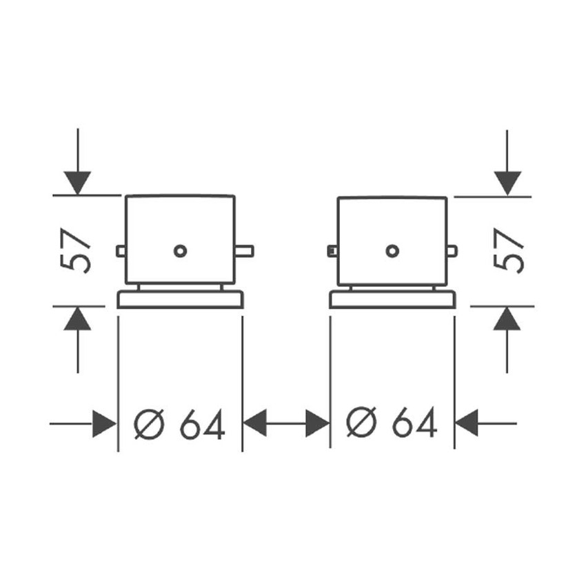 Immagine di Axor STARCK rubinetteria 2 fori bordo vasca, finitura cromo 10480000
