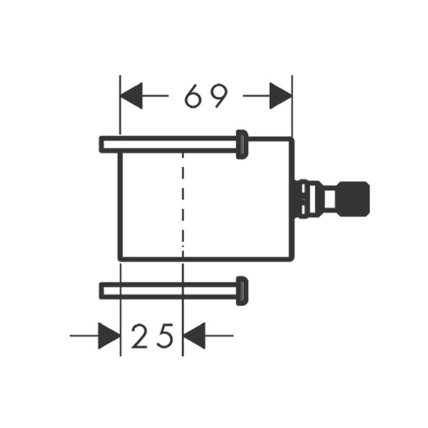Immagine di Axor STARCK ORGANIC prolunga per modulo termostatico, finitura cromo 12790000