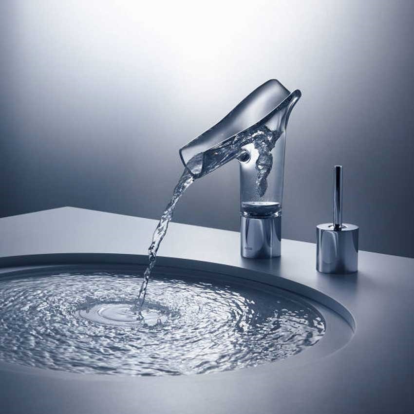 Immagine di Axor STARCK V miscelatore per lavabo a 2 fori 110, con set di scarico, finitura cromo 12115000