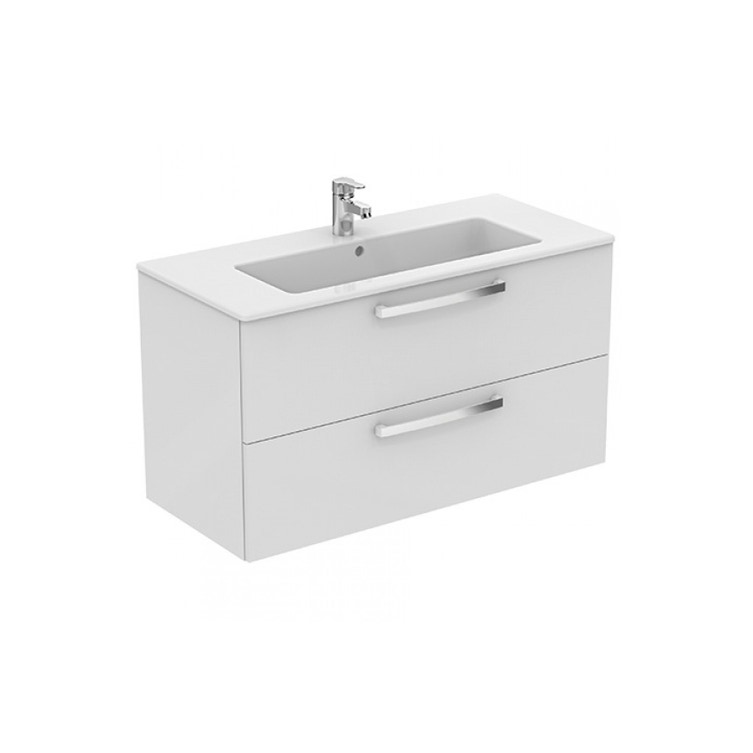 Ceramica Dolomite Gemma 2 Prezzi.Ceramica Dolomite J0102wg Gemma 2 Mobile Sospeso Da 100 Cm Con Lavabo Incluso Bianco Laccato Lucido Prezzi E Offerte Su Tavolla Com