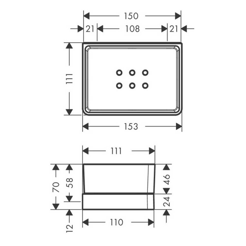 Immagine di Axor UNIVERSAL ACCESSORIES mensola per doccia, finitura cromo 42802000