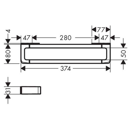 Immagine di Axor UNIVERSAL ACCESSORIES porta salviette, finitura cromo 42830000