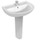 Ceramica Dolomite QUARZO lavabo 65 x 50 cm con foro per rubinetteria e troppopieno, bianco (senza colonna) E883101
