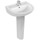 Ceramica Dolomite QUARZO lavabo 55 x 46 cm con foro per rubinetteria e troppopieno, bianco (senza colonna) E882101