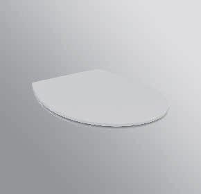 Immagine di Ceramica Dolomite QUARZO sedile con cerniere in metallo, bianco E131701