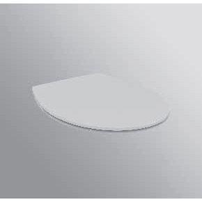 Immagine di Ceramica Dolomite QUARZO sedile con cerniere in metallo, bianco E131701