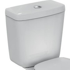 Immagine di Ceramica Dolomite QUARZO cassetta entrata bassa con coperchio, bianco E885001