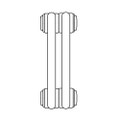 Immagine di Irsap TESI 2, radiatore per sostituzione A, 2 elementi 56,5x9x6,5cm, bianco RT205650201IRNON01