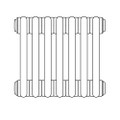 Immagine di Irsap TESI 2, radiatore per sostituzione A, 7 elementi 76,5x31,5x6,5cm, bianco RT207650701IR09N01