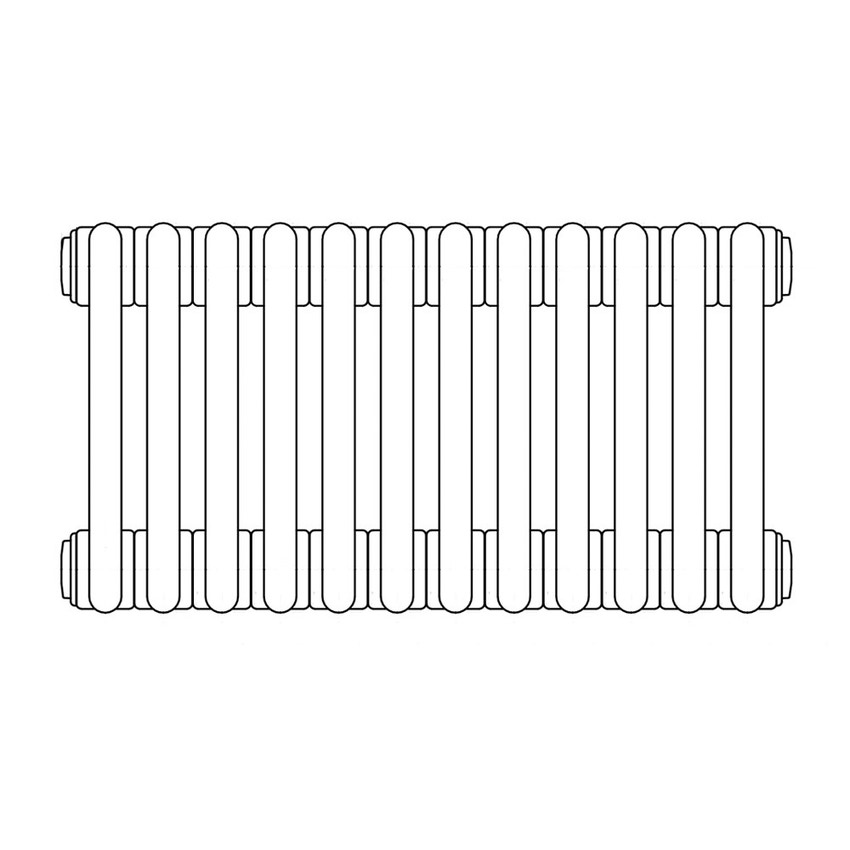 Immagine di Irsap TESI 2, radiatore per sostituzione A, 12 elementi 76,5x54x6,5cm, bianco RT207651201IR05N01