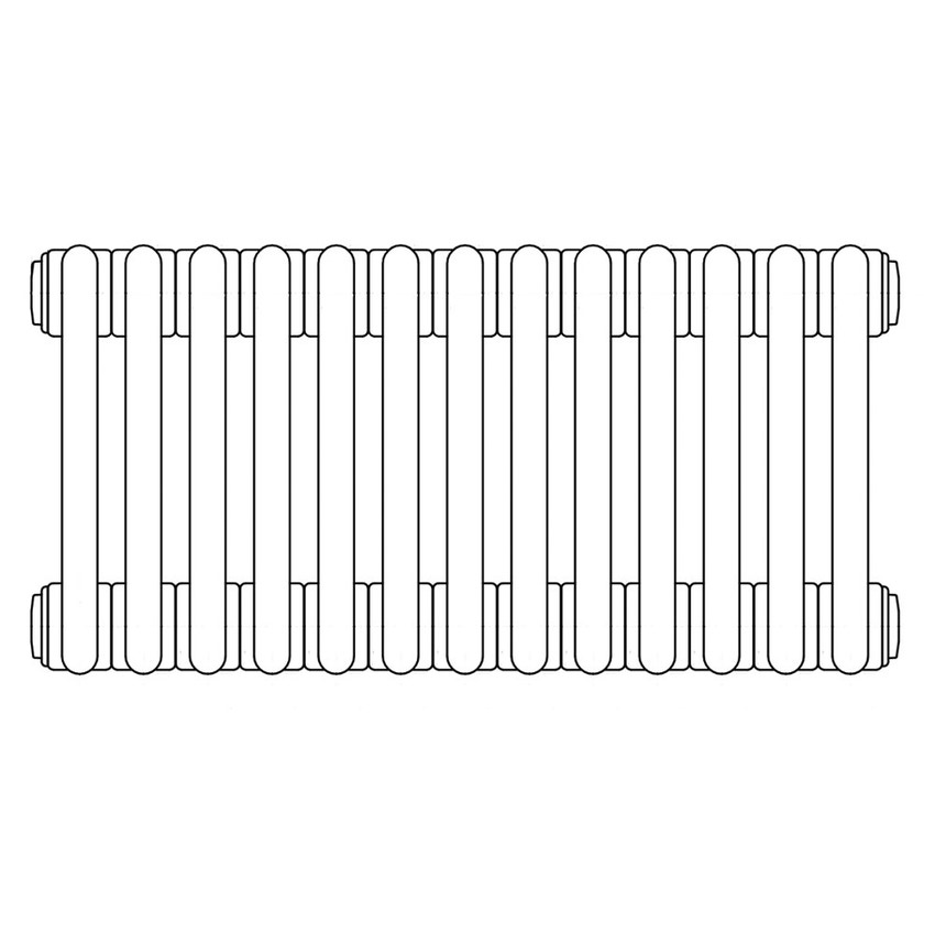 Immagine di Irsap TESI 2, radiatore per sostituzione A, 13 elementi 76,5x58,5x6,5cm, bianco RT207651301IR05N01