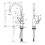 Immagine di Axor UNO miscelatore monocomando lavabo 240, con maniglia a staffa e set di scarico pop-up, finitura nichel spazzolato 38036820