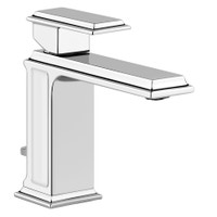 Immagine di Gessi ELEGANZA miscelatore lavabo, con scarico e flessibili di collegamento, finitura cromo 46001#031