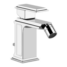 Immagine di Gessi ELEGANZA miscelatore bidet, con scarico e flessibili di collegamento, finitura cromo  46007#031