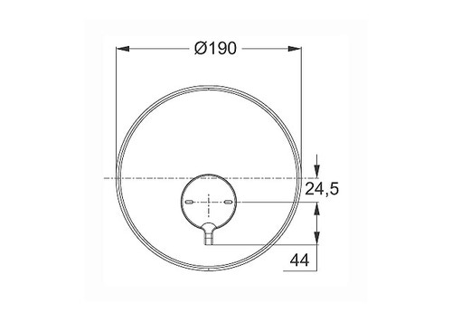 Immagine di Ceramica Dolomite FORUM miscelatore monocomando temporizzato ad incasso per doccia, cromo B8289AA