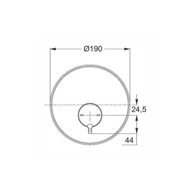 Immagine di Ceramica Dolomite FORUM miscelatore monocomando temporizzato ad incasso per doccia, cromo B8289AA