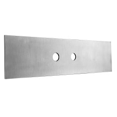 Immagine di Gessi Piastra di finitura due fori per secur box, finitura cromo 01658#031