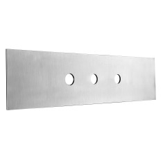 Immagine di Gessi Piastra di finitura tre fori per secur box, finitura cromo 01663#031