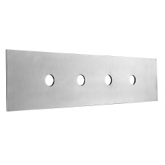 Immagine di Gessi Piastra di finitura quattro fori per secur box, finitura cromo 01664#031